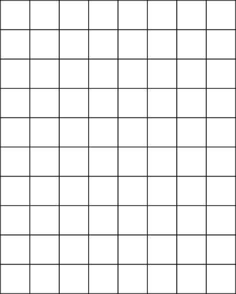 1 Inch Printable Graph Paper